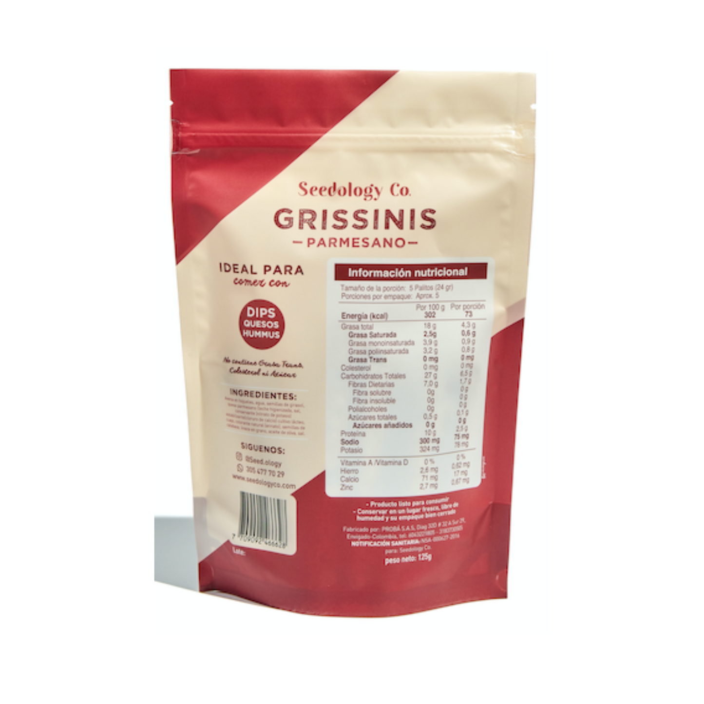 Grissinis de Parmesano